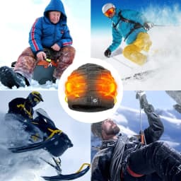 Savior Heated Hat Electric Battery Winter Heat Knitting Beanie Cap For Men Women Ski Warm