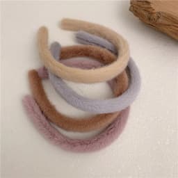 Warm Imitate Rabbit fur Headband For Women Thicken Plush Wide Hair Hoop Sweet Hair Bands For Girls Bezel New Hair Accessories