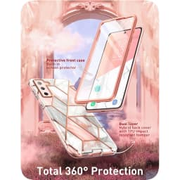 For Samsung Galaxy S22 Case 5G (2022 Release) I-BLASON Cosmo Slim Stylish Protective Bumper Case with Built-in Screen Protector