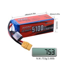 SUNPADOW 6S Lipo Battery 22.2V 5100mAh 7000mAh 60C 120C with XT60 XT90 Plug with RC Airplane Quadcopter Helicopter Drone FPV