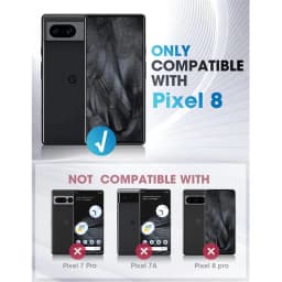 I-BLASON For Google Pixel 8 Case Armorbox Full-Body Rugged Anti-Slip Bumper Case with Built-in Screen Protector & Kickstand