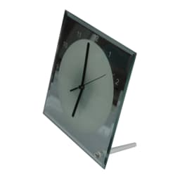 20pcs Sublimation Blank Mirror Edge Glass Photo Frame with Clock