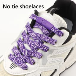 1Pair Magnetic Lock Shoelace Without ties Colorful Flower No tie Shoelaces Kids Adult Elastic Laces Sneakers Shoe Accessories