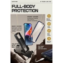 SUPCASE For iPhone 15 Pro Case 6.1" (2023 Release) UB Pro Full-Body Rugged Heavy Duty Rugged Case with Built-in Screen Protector