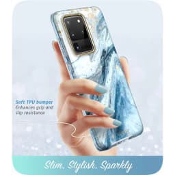 For Samsung Galaxy S20 Ultra 5G Case I-Blason Cosmo Full-Body Glitter Marble Bumper Cover Case WITHOUT Built-in Screen Protector