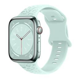 Engraved Band for Apple Watch 44MM 49mm 40mm 41 45mm 38/42mm Leopard Silicone Sport Strap for IWatch Series Ultra 8 7 6 SE 5 4 3
