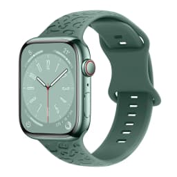 Engraved Band for Apple Watch 44MM 49mm 40mm 41 45mm 38/42mm Leopard Silicone Sport Strap for IWatch Series Ultra 8 7 6 SE 5 4 3