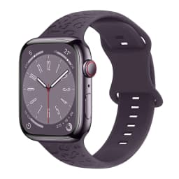 Engraved Band for Apple Watch 44MM 49mm 40mm 41 45mm 38/42mm Leopard Silicone Sport Strap for IWatch Series Ultra 8 7 6 SE 5 4 3
