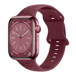 Engraved Band for Apple Watch 44MM 49mm 40mm 41 45mm 38/42mm Leopard Silicone Sport Strap for IWatch Series Ultra 8 7 6 SE 5 4 3