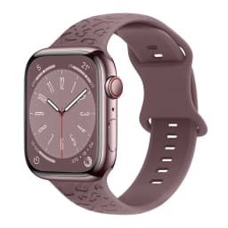 Engraved Band for Apple Watch 44MM 49mm 40mm 41 45mm 38/42mm Leopard Silicone Sport Strap for IWatch Series Ultra 8 7 6 SE 5 4 3