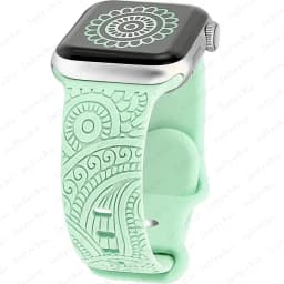 Engraved Band for Apple Watch 44MM 49mm 40mm 41 45mm 38/42mm Leopard Silicone Sport Strap for IWatch Series Ultra 8 7 6 SE 5 4 3