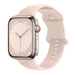 Engraved Band for Apple Watch 44MM 49mm 40mm 41 45mm 38/42mm Leopard Silicone Sport Strap for IWatch Series Ultra 8 7 6 SE 5 4 3