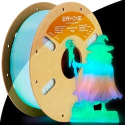 Eryone 1KG Glow In The Dark PLA Filament Premium 3D Print 1.75mm (Absorbs Sunlight or Daylight), PLA Filament Glow in The Dark