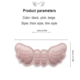 1Pair High Heel Insoles Butterfly Adjust Size Heel Liner Grips Protector Sticker Heel Pad Foot Care Anti Keep Abreast Heel Pads