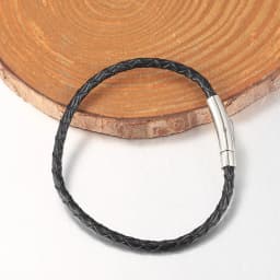 4mm 6mm Stainless Steel Clasp Simple Design Bangles Red Black Brown Men's Man-made Leather Bracelets LB775