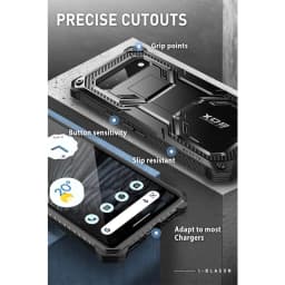 For Google Pixel 7A Case (2023) I-BLASON Armorbox Lite Slim Protective Bumper Case with 2Pcs Tempered Glass Screen Protectors