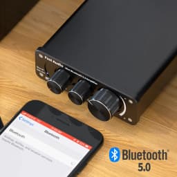 Fosi Audio BT10A Mini Bluetooth Amplifier 2 Channel Amp for Home Speakers Treble & Bass HiFi Stereo Sound Amplifier 50W*2