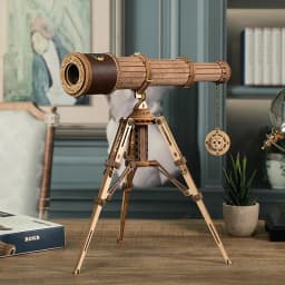 Robotime Monocular Telescope 3D Wooden Puzzle Game Assembly Toys for Adult Birthday Gift