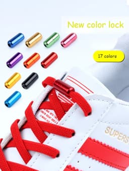 New Elastic No Tie Shoe laces Flat Shoelaces For Kids and Adult Sneakers Shoelace Quick Lazy Metal Lock Laces Shoe Strings