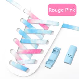 Rainbow Magnetic Lock Shoelaces Elastic Sneaker Laces Adults Kids 8MM Wide Flats Rubber No Tie Shoe laces Shoe Accessories
