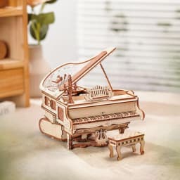 Robotime Magic Piano 3D Puzzles Mechanical 3D Musical Instrument Aesthetic Desk Decor Unique Gift for Men Women AMK81