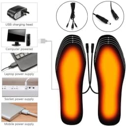 1Pair USB Heating Shoes Insole Quality Winter Warm Insoles for Feet Men Women Electrically heated Shoe Sole Non Slip Shoe Pads