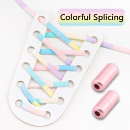 New Colorful Elastic laces Sneakers No tie Shoelace for Running Round Tennis Shoelaces without ties Kids Adult Shoes Accessories