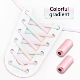New Colorful Elastic laces Sneakers No tie Shoelace for Running Round Tennis Shoelaces without ties Kids Adult Shoes Accessories