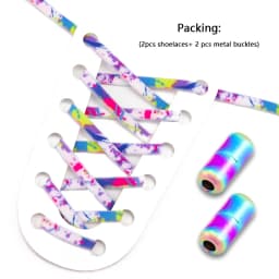 New Colorful Elastic laces Sneakers No tie Shoelace for Running Round Tennis Shoelaces without ties Kids Adult Shoes Accessories