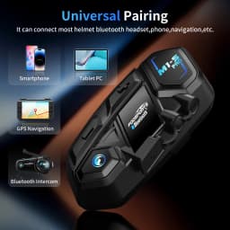 2pcs Fodsports M1-S Pro Motorcycle Helmet Intercom,Helmet Bluetooth Headset,10 Riders 2000M Interphone
