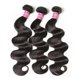 UNice Hair Body Wave Bundles 1/3 Pcs/Lot Natural Color 12A Grade Virgin 100% Human Hair Bundles Sew-In Human Hair Extensions
