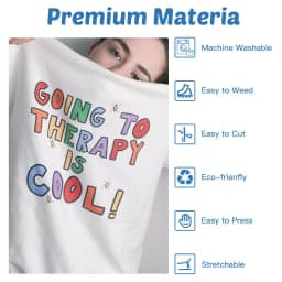 HTVRONT 80pcs 30cm*25cm Multi-color PU Heat Transfer Vinyl Sheets Iron on T-shirt HTV Vinyl for Cricut Heat Press Cloth Printing