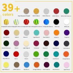 HTVRONT 80pcs 30cm*25cm Multi-color PU Heat Transfer Vinyl Sheets Iron on T-shirt HTV Vinyl for Cricut Heat Press Cloth Printing