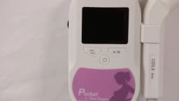 CONTEC Fetal Doppler Heart Beat Monitor Backlight LCD Pink Colour with 2Mhz 3mhz 8Mhz Probe Baby Heart Beat Monitor Probe
