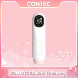CONTEC Fetal Doppler Heart Beat Monitor Backlight LCD Pink Colour with 2Mhz 3mhz 8Mhz Probe Baby Heart Beat Monitor Probe