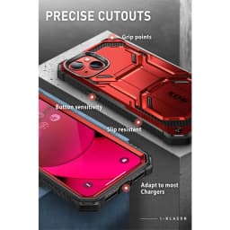 For iPhone 14 (2022)/For iPhone 13 (2021) 6.1" Case I-BLASON Armorbox Full-Body Rugged Case with Built-in Screen Protector