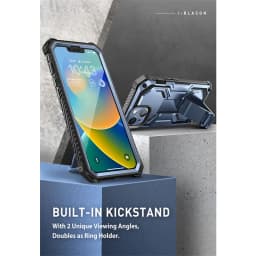 For iPhone 14 (2022)/For iPhone 13 (2021) 6.1" Case I-BLASON Armorbox Full-Body Rugged Case with Built-in Screen Protector