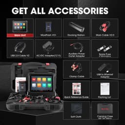 Autel MaxiCOM Ultra Lite Scanner Top Diagnostic Tool OBD Scanner 2 Years Update ECU Programming Automotive Scanner Topology Map