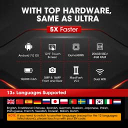 Autel MaxiCOM Ultra Lite Scanner Top Diagnostic Tool OBD Scanner 2 Years Update ECU Programming Automotive Scanner Topology Map