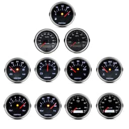 12V 24V 36V Voltmeter RMP Tachometer Fuel Gauge Bar Psi Pressure Gauge KMH MPH Speedometer °f ℃ Water Temperature Gauge