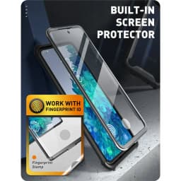 For Samsung Galaxy S20 FE 5G Case (2020) I-BLASON Ares Full-Body Rugged Clear Bumper Cover Case WITH Built-in Screen Protector