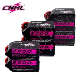 2pcs CNHL Lipo Battery 3S 4S 6S 2000mAh 11.1V 14.8V 22.2V 100C With XT60 Plug For RC Airplane Helicopter Quadcopter FPV Drone