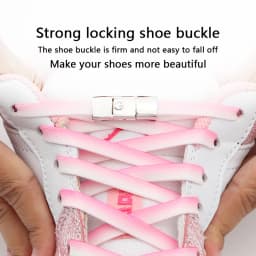 New Colorful Metal Shoelace Clip Press buckle Shoelaces Press Lock Shoes Accessories AF1 Sneakers Kits Metal Laces Tip