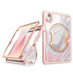 For iPad Mini 7 / Mini 6 Case (2024/2021) Clayco Nebula Full Body Heavy Duty Protective Case with Built-in Screen Protector Pen