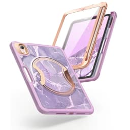 For iPad Mini 7 / Mini 6 Case (2024/2021) Clayco Nebula Full Body Heavy Duty Protective Case with Built-in Screen Protector Pen