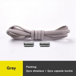 No Tie Shoelaces Semicircle Elastic Shoe Laces Kids and Adult Metal Lock Sneakers Shoelace Boot Lazy Laces Shoe Strings