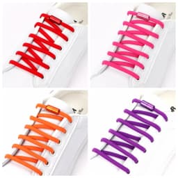 No Tie Shoelaces Semicircle Elastic Shoe Laces Kids and Adult Metal Lock Sneakers Shoelace Boot Lazy Laces Shoe Strings