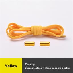 No Tie Shoelaces Semicircle Elastic Shoe Laces Kids and Adult Metal Lock Sneakers Shoelace Boot Lazy Laces Shoe Strings