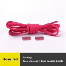 No Tie Shoelaces Semicircle Elastic Shoe Laces Kids and Adult Metal Lock Sneakers Shoelace Boot Lazy Laces Shoe Strings