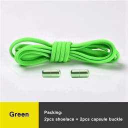 No Tie Shoelaces Semicircle Elastic Shoe Laces Kids and Adult Metal Lock Sneakers Shoelace Boot Lazy Laces Shoe Strings